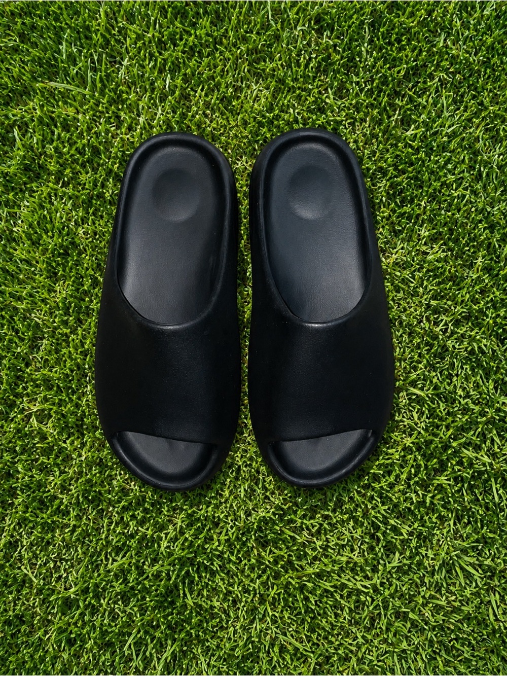 Black Yeezy slides